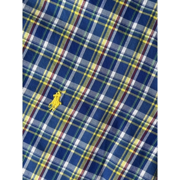 POLO RALPH LAUREN Regular Check‎ Shirt Casual Formal Men Sz XL BUTTON Down Plaid - Picture 1 of 9